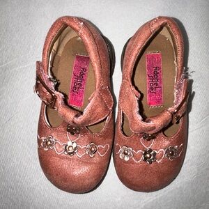 Rachel Kids Tan Mary Jane Dress Shoes